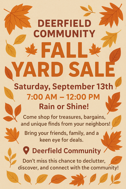 Fall Yard Sale